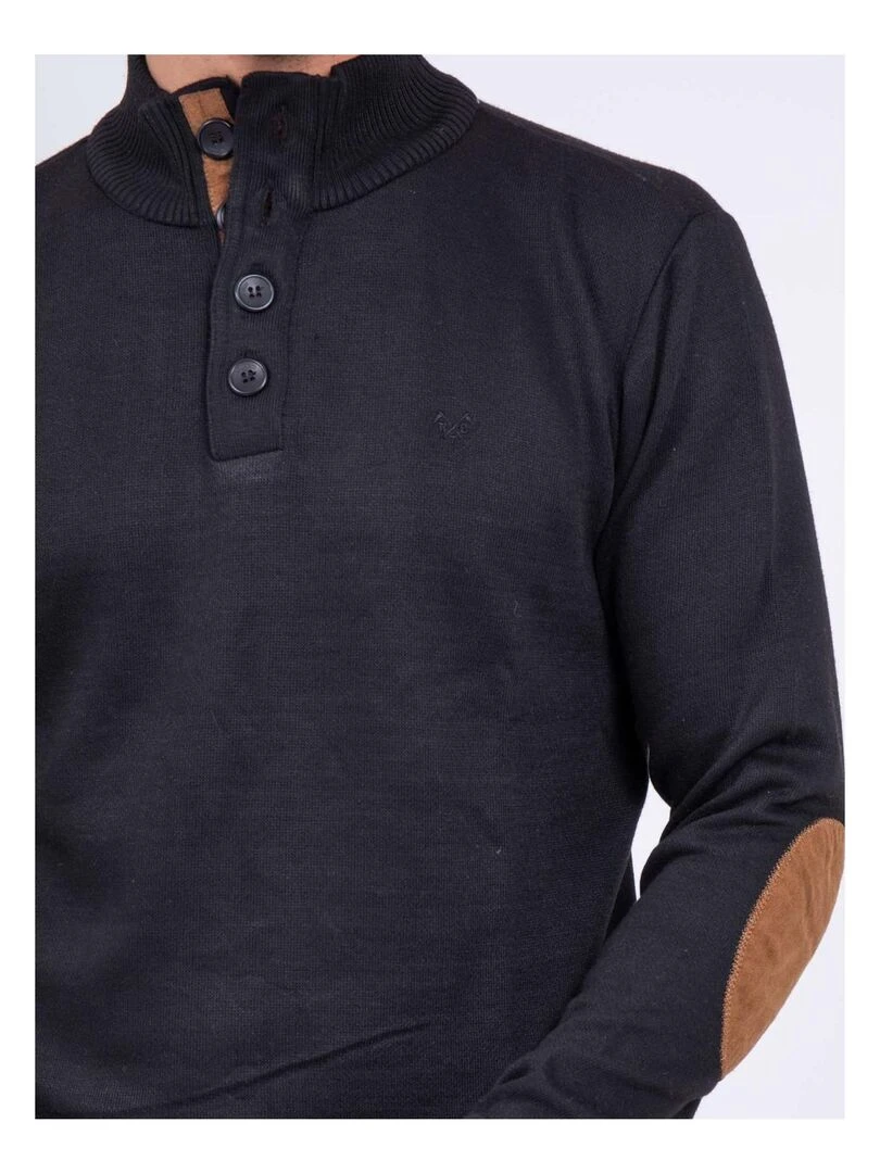Pull col montant LABERVIL   Noir