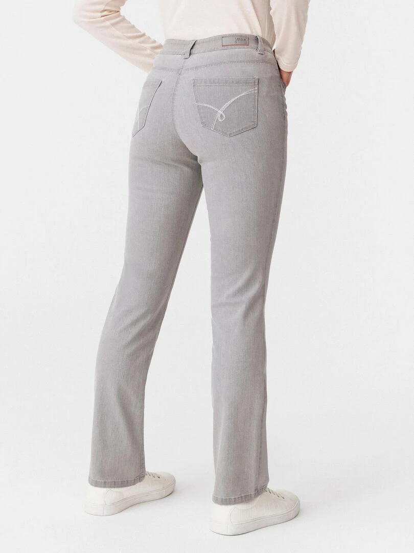 Pantalon denim  coupe droite Perfect Fit by Damart   Damart   Gris clair