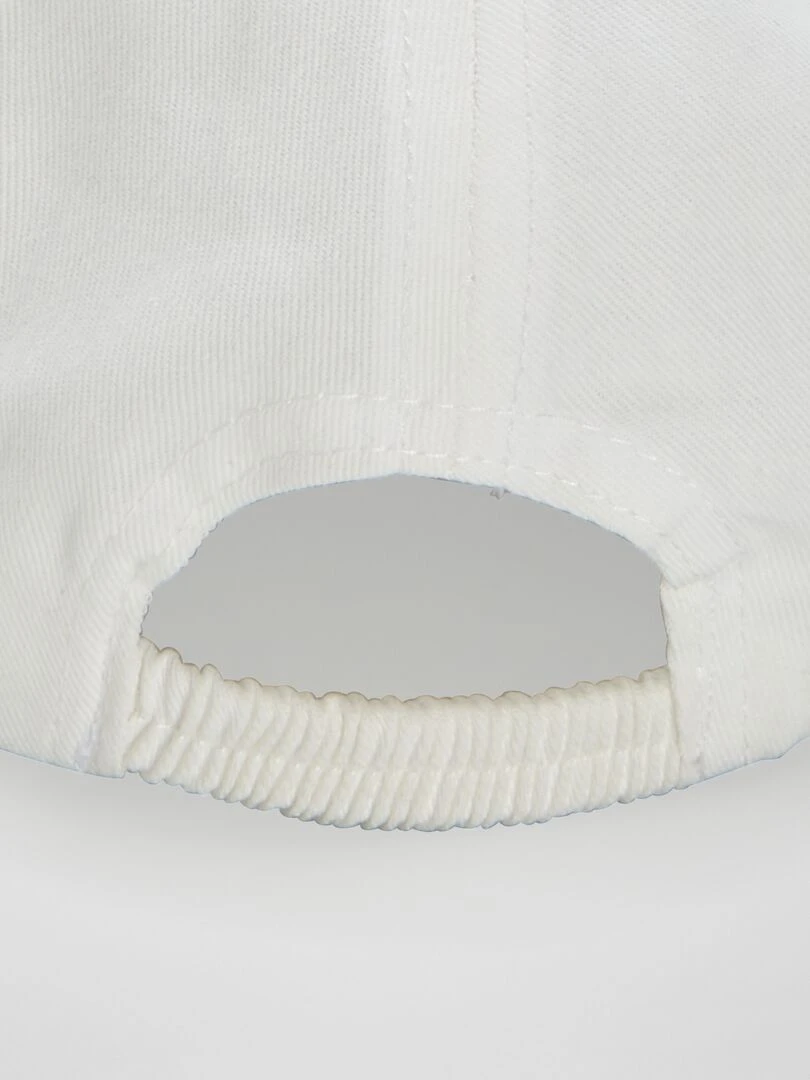 Casquette en toile imprimée   Blanc