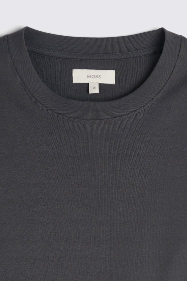 Ink Melange Crew Neck T-Shirt   Buy Online at Moss