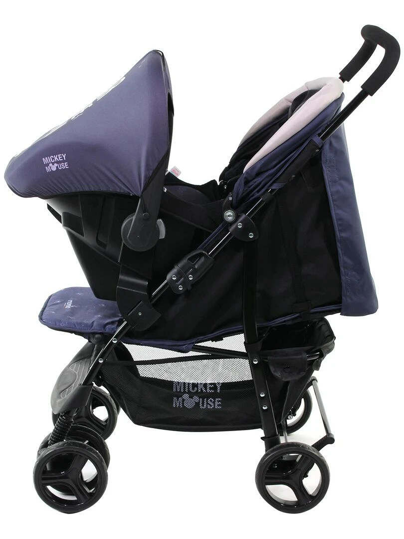 Poussette Combinée 2 En 1 Texas + Siège Beone (grp 0+)   Mickey   Bleu