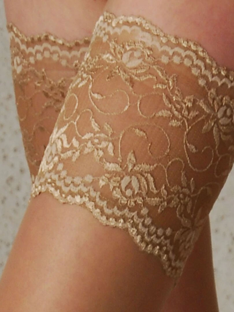 SuperB 20den soyeux voile mat Stay Up   Beige