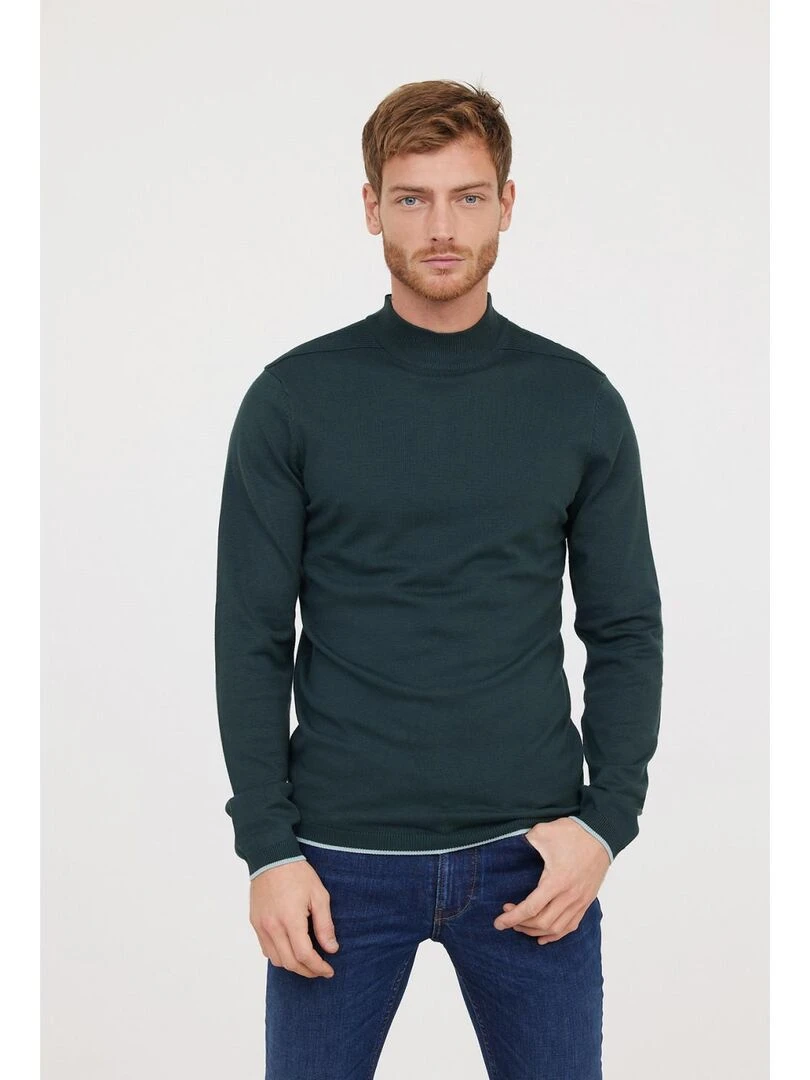Lee Cooper Pull manches longues viscose slim COLEO Vert