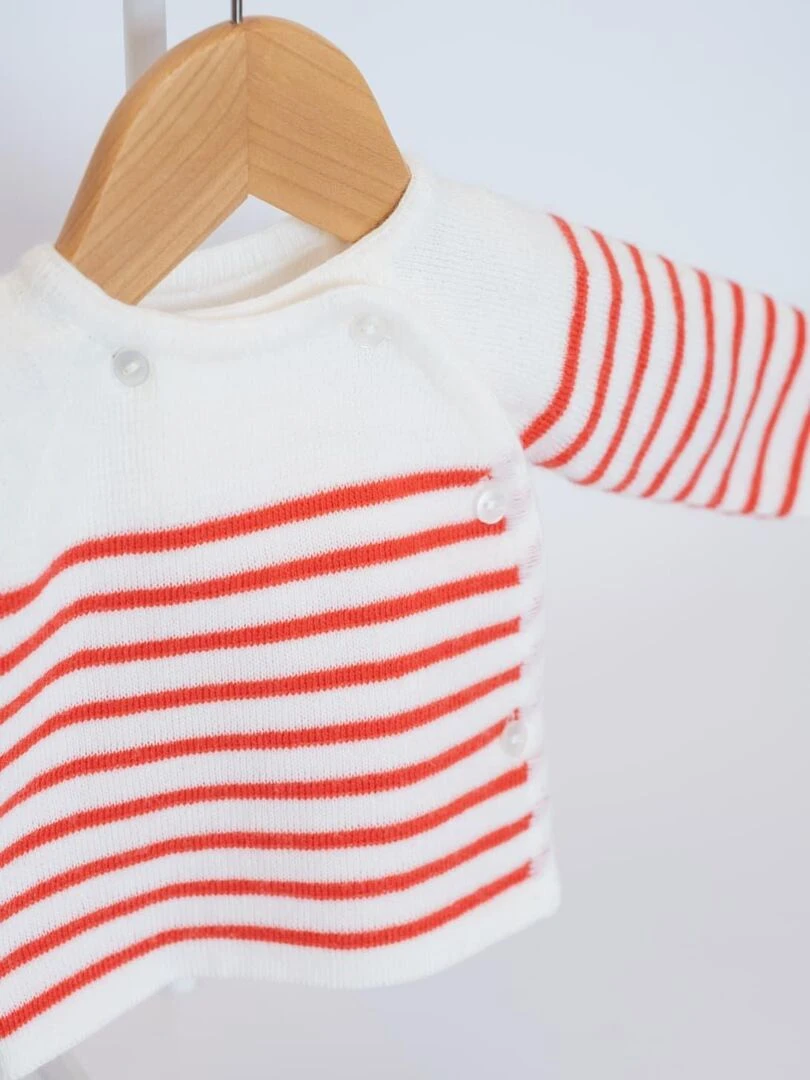 Brassière « Les baigneurs » Blanc Rouge
