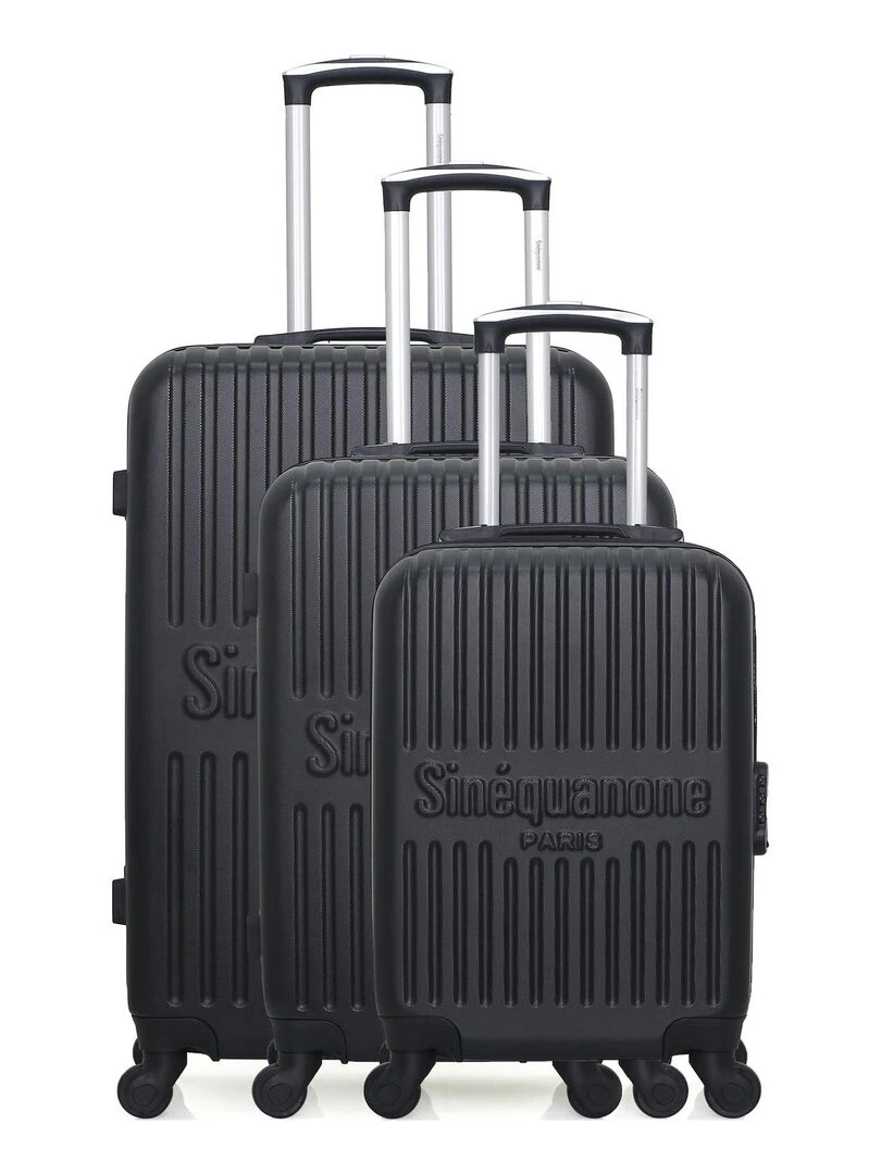 Set de 3 Valises Rigides 3 EOS A Noir