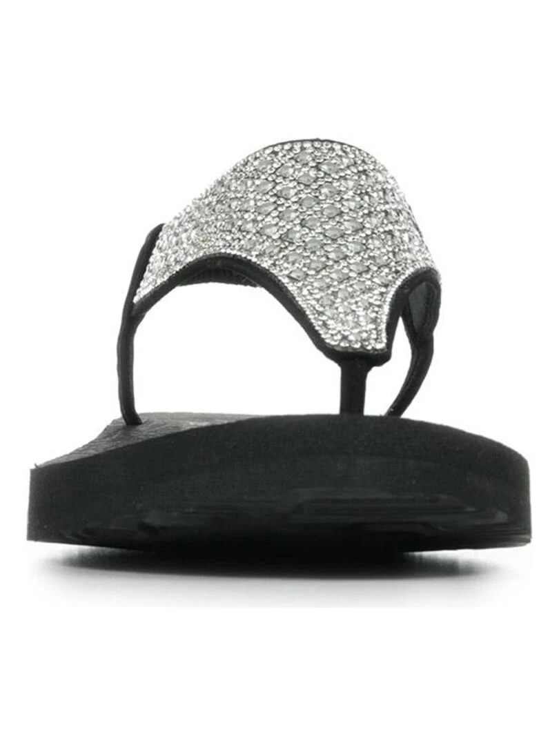 Sandales Skechers Meditation Rockstar   Noir Argenté