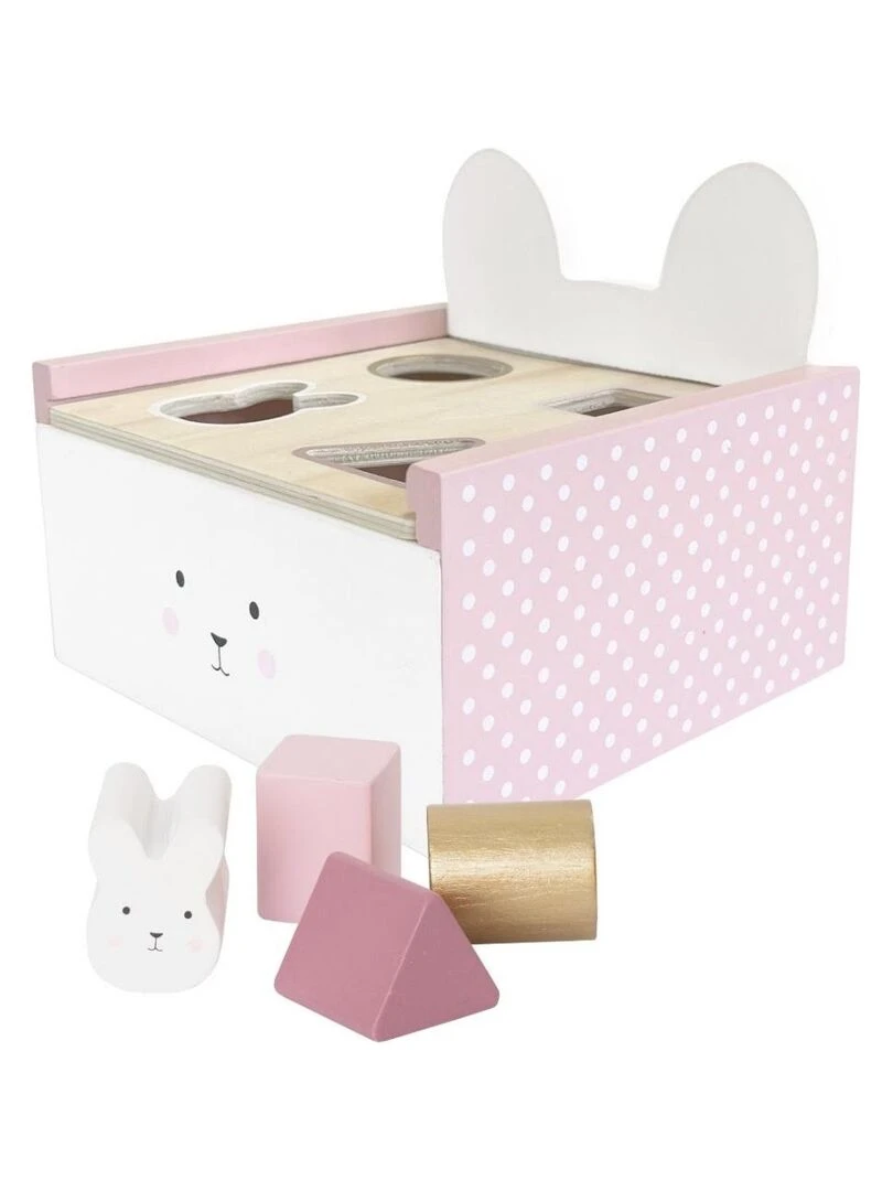 Boîte à formes en bois lapin N/A