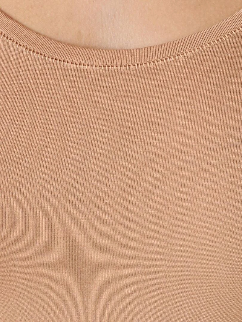 T shirt manches courtes Thermolactyl invisible   Damart   Marron