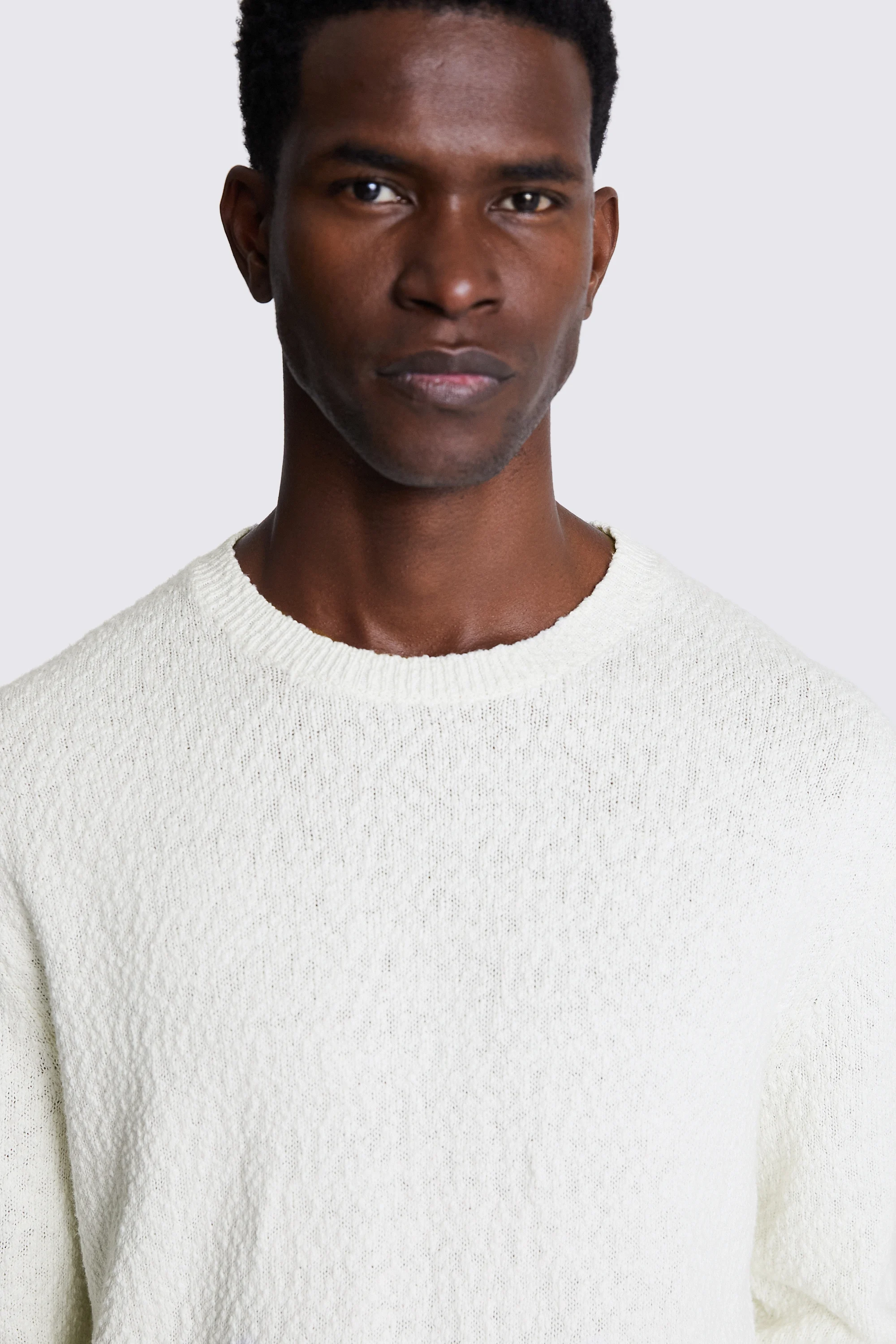 White Merino Mock-Neck Jumper   Buy Online at Moss