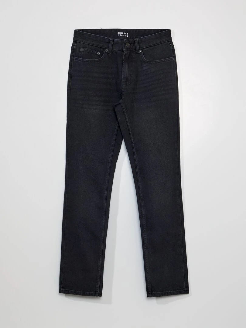 Jean droit L32 GRIS