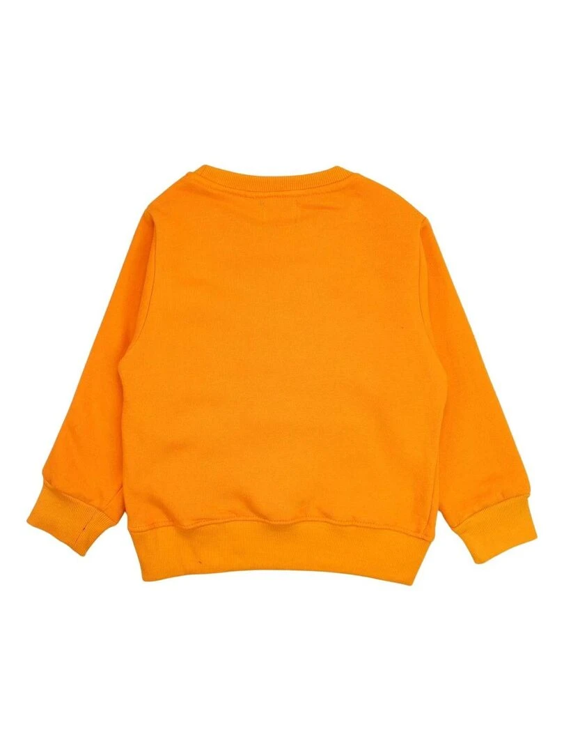 Lee Cooper Sweat garçon imprimé logo en coton Orange