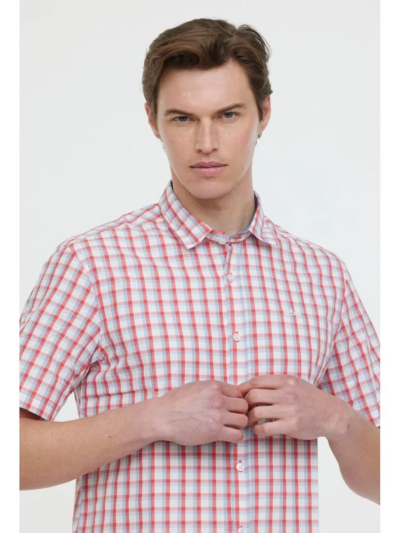 Lee Cooper   Chemise manches courtes coton regular DOXOU MC   Orange mandarine