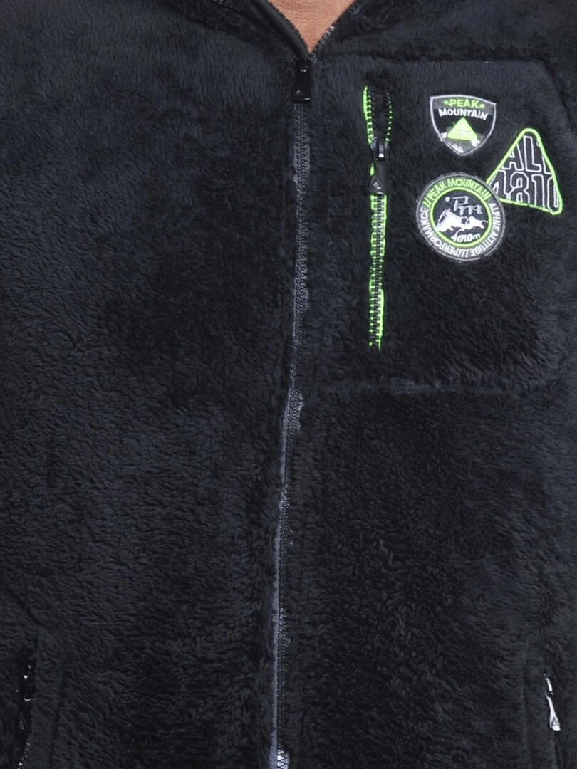 Blouson polaire homme CAVIAN   PEAK MOUNTAIN   Noir Noir