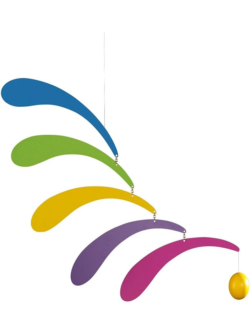 'flensted Mobiles' Flowing Rhythm Rainbow Jaune