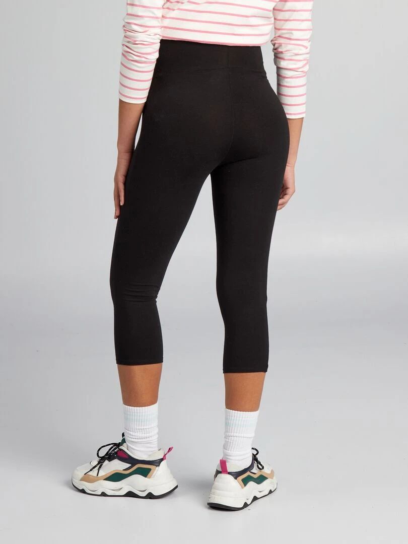 Legging court grossesse   noir