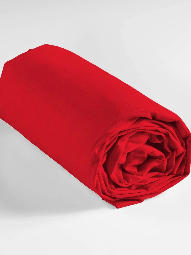 Drap housse percale Clara Marron noisette