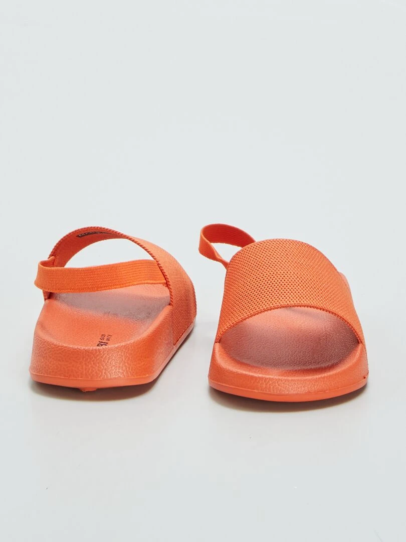 Mules de plage   Orange