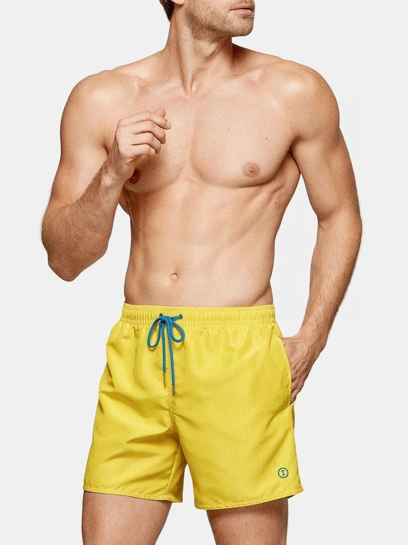 Maillot de bain short à séchage rapide Kiribati Jaune