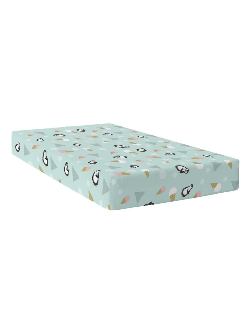 Drap housse Skymo day "Happyfriday"   Blanc