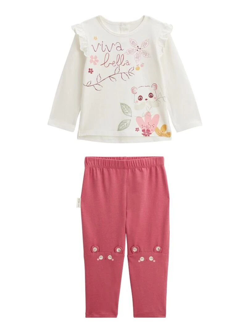 Pyjama bébé 2 pièces Alba Rose