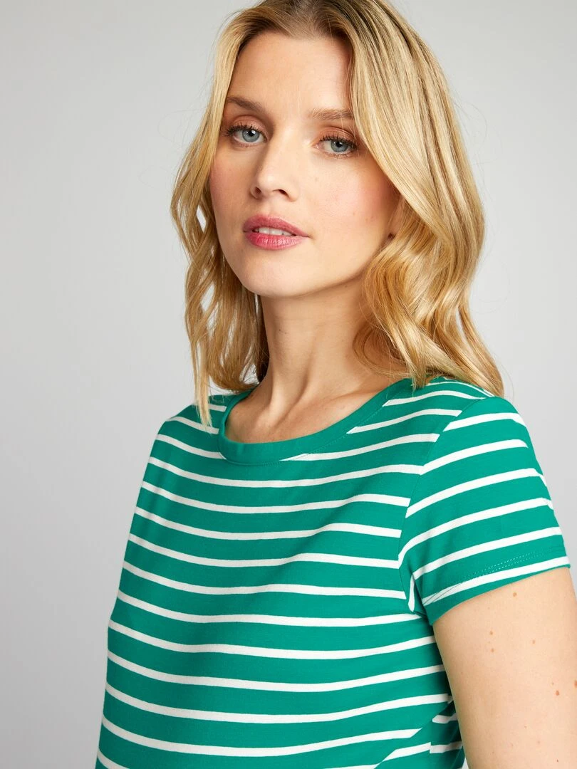 Robe de maternité longueur genou Vert