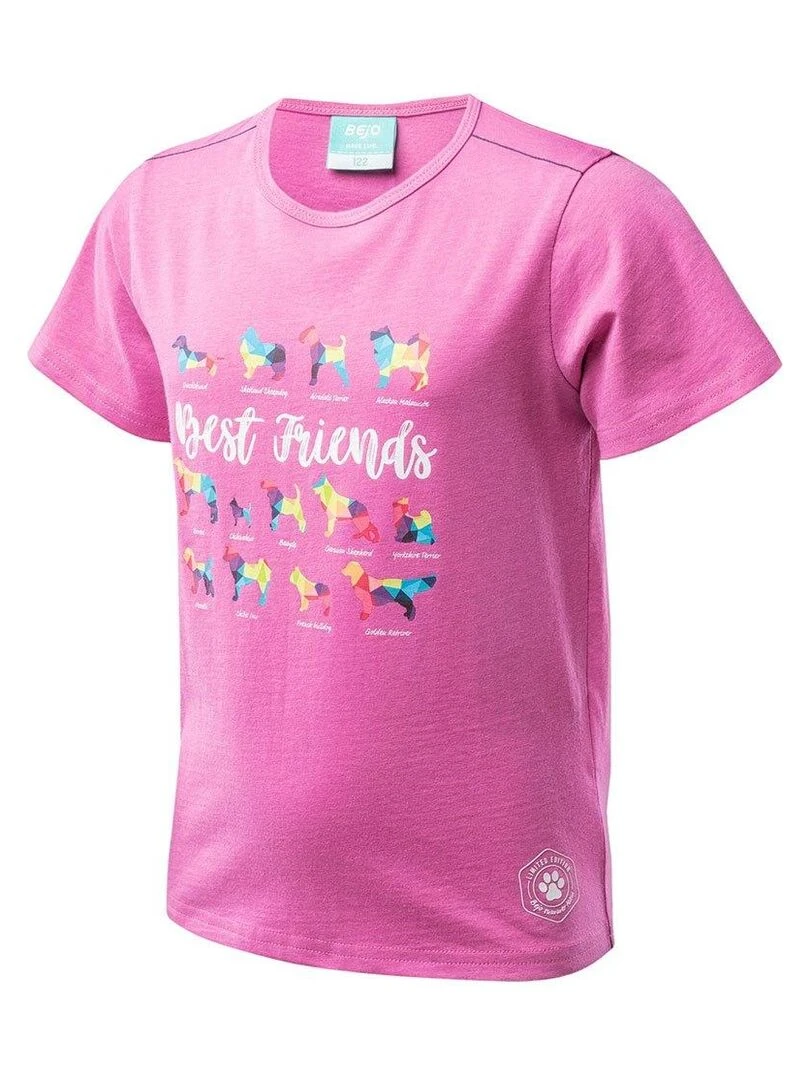 Bejo   T shirt BUBBLES   Rose clair