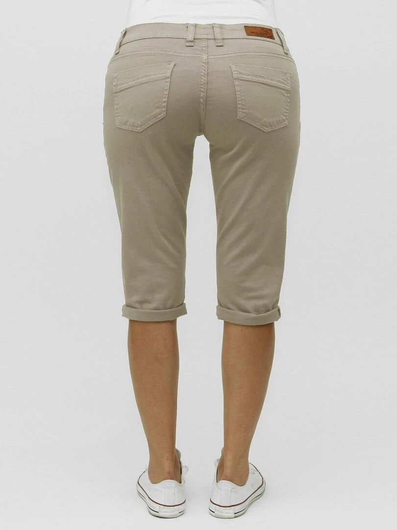 Pantacourt gabardine stretch POEMA 'Rica Lewis' Beige