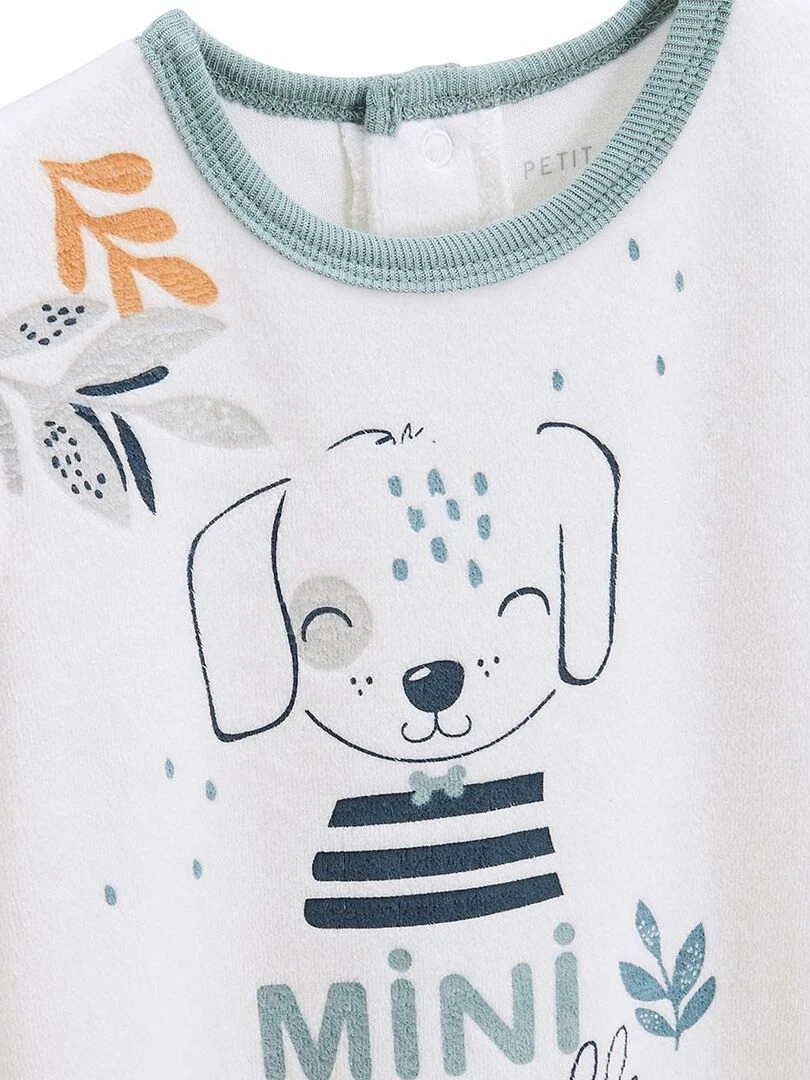 Pyjama bébé en velours Scotty   Bleu