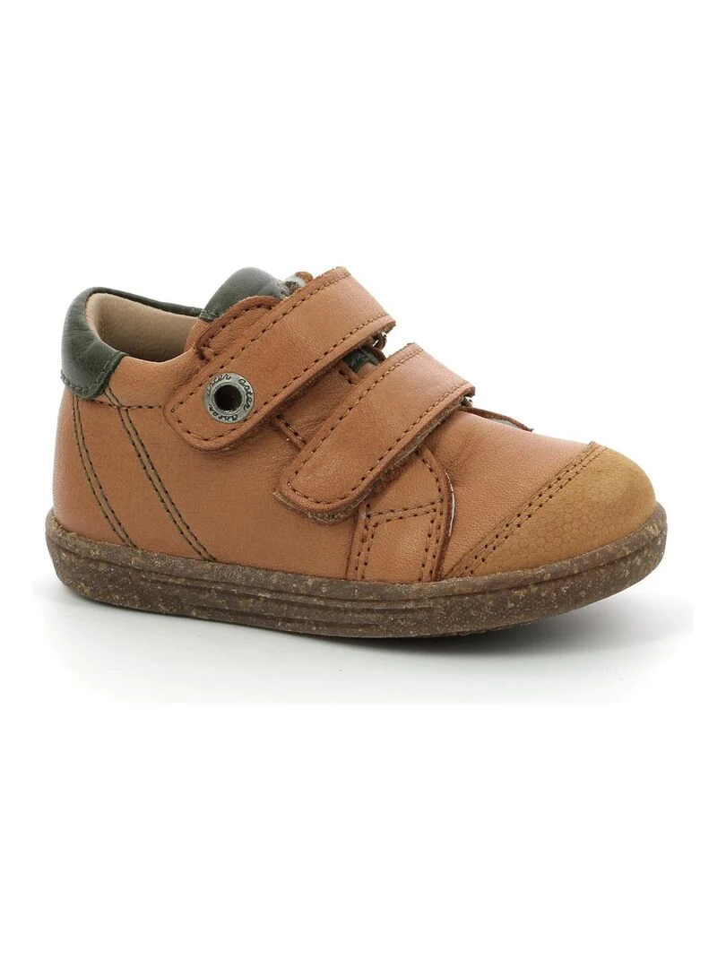 Sneakers hautes Cuir Washan Marron