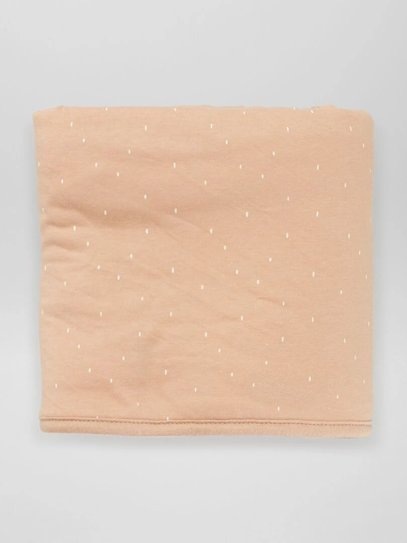 Couverture petit format en polaire   Beige