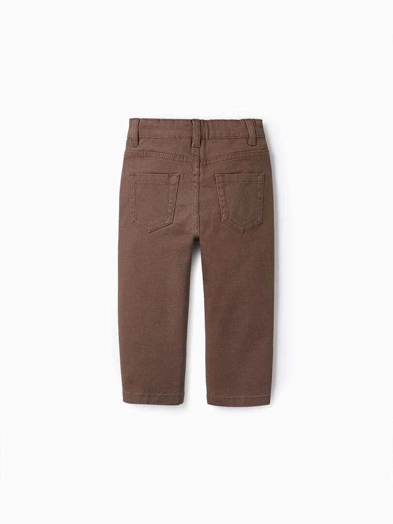 Pantalon en Sergé de Coton pour Bébé Garçon ROYALS OFF DUTY Marron