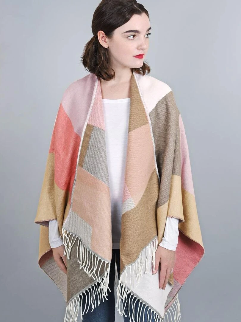 Poncho Wela Fabriqué en France Beige