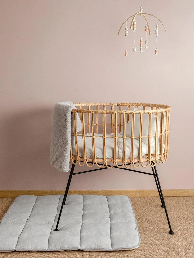 Bemini Tapis de parc et jeu Pady jersey et jersey   Gris