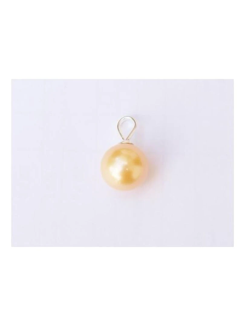 Pendentif boule en argent et perle Bijoucolor Beige