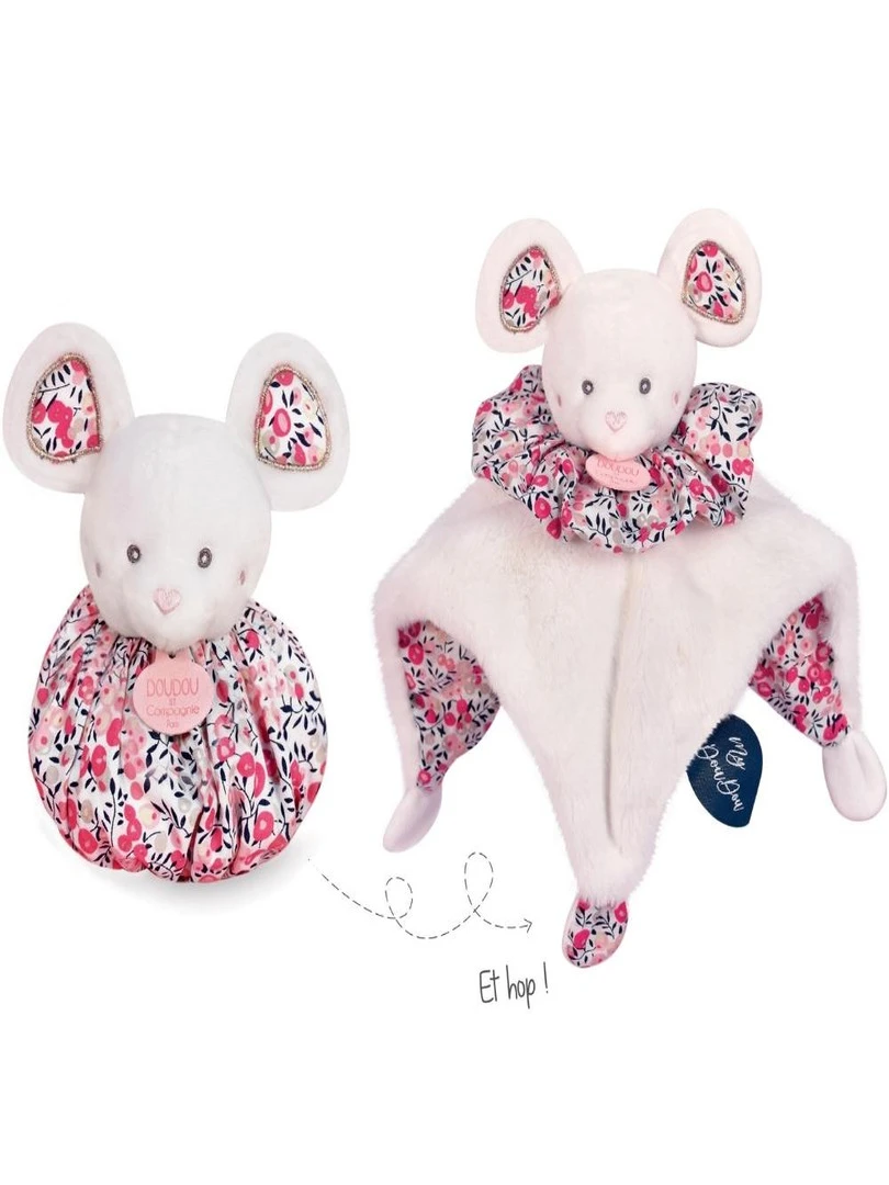 Doudou boule 3 en 1 Souris Les petits futés N/A