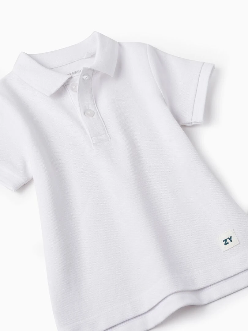 Polo en Piqué de Coton pour Bébé Garçon manches courtes EXPLORING AUSTRALIA   Blanc