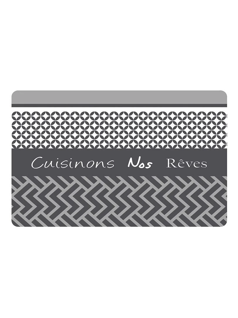 Set de table opaque Cuisinons Nos Reves Gris