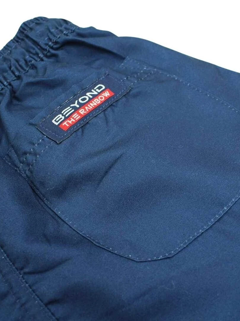 Nasa   Short De Bain garçon imprimé logo   Bleu marine
