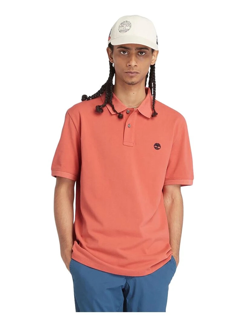 Polo Manche Courte Timberland Basic   Orange