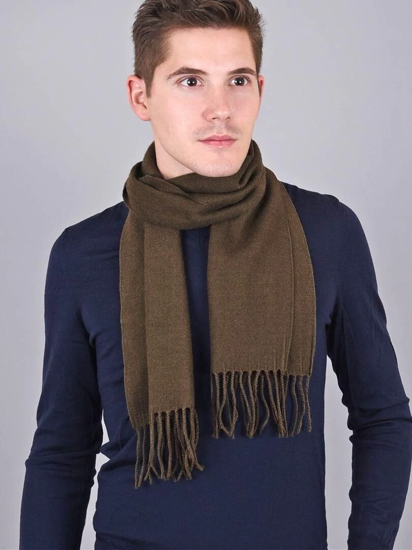 Echarpe Fely Fabriqué en France Marron tabac