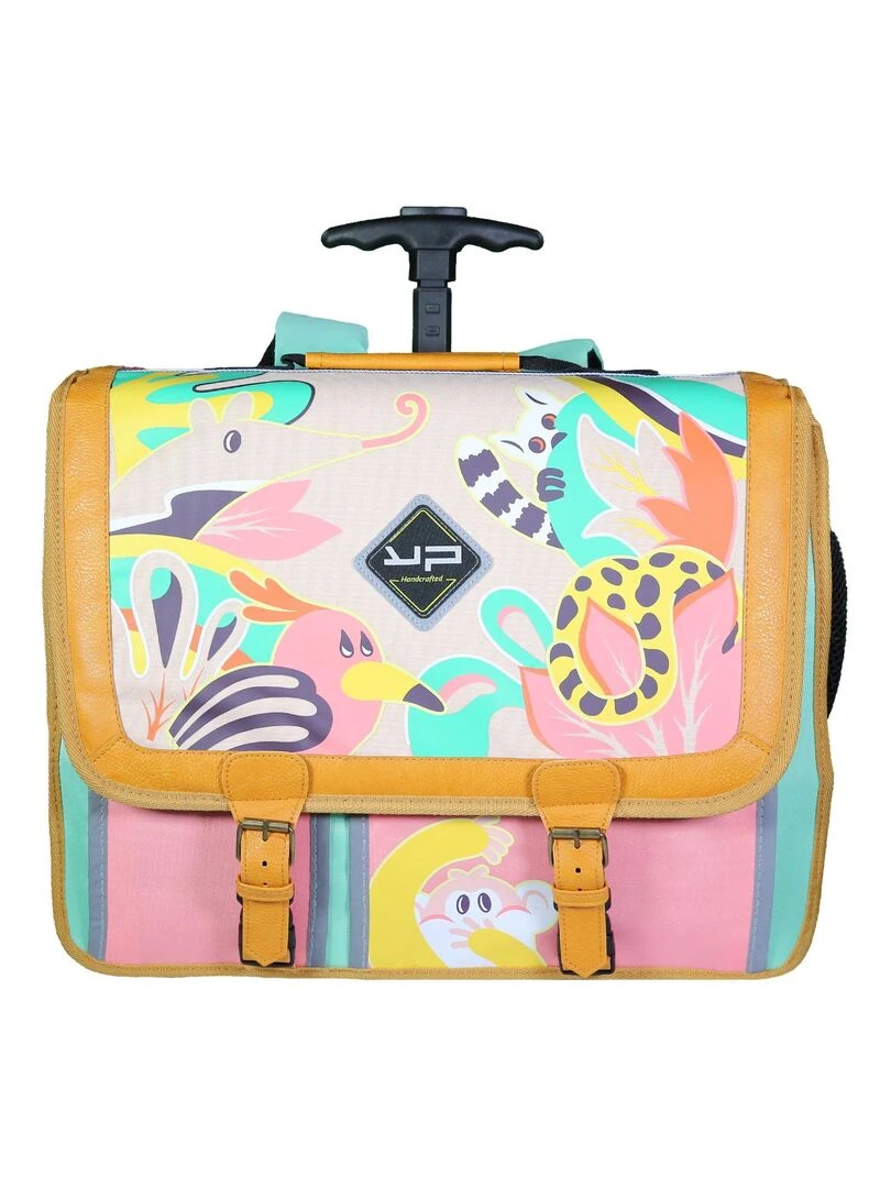 BODYPACK Cartable à roulettes 41 cm Jungle Multicolore