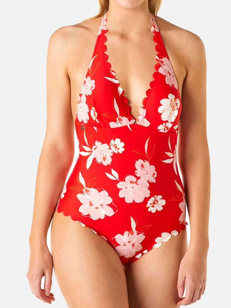 Maillot une pièce RIO   Brigitte Bardot Bain   Rouge