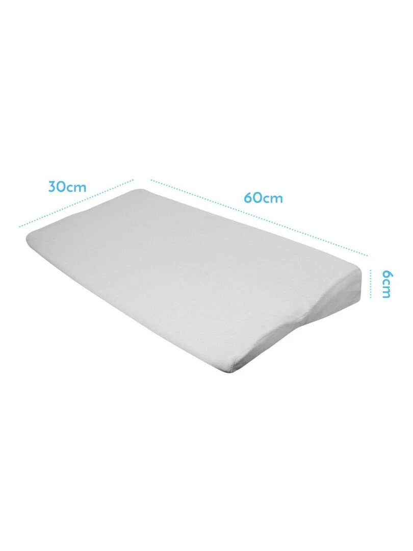 Lot de 2 draps housse 100% coton pour plan incliné Monsieur Bébé Blanc