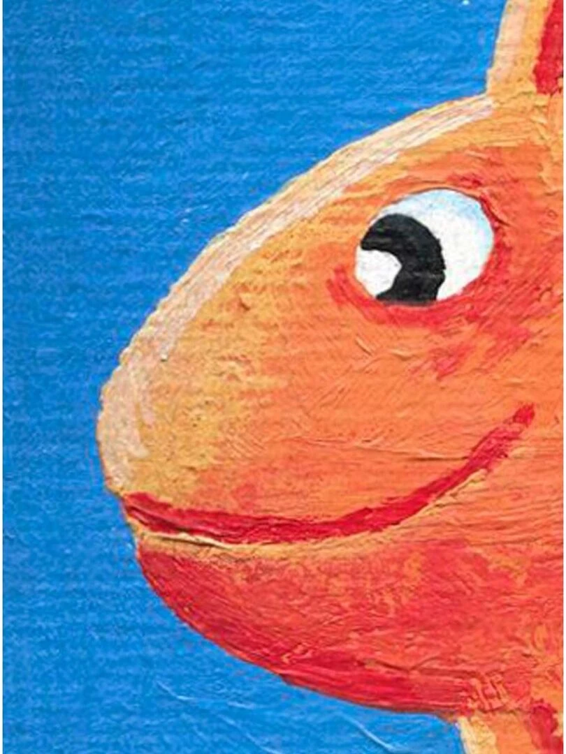 Tapis enfant ULTRA DOUX POISSON en polyester doux et soyeux Bleu