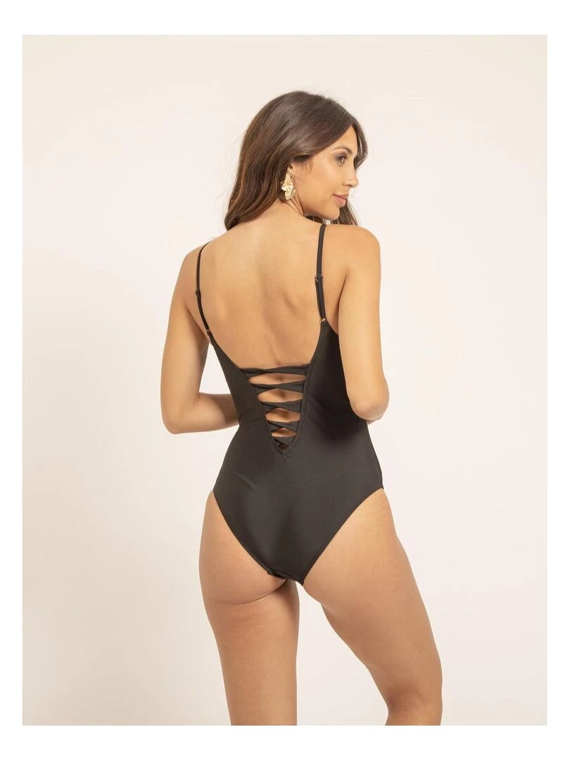 Maillot 1 pièces découpes GISELLE Noir