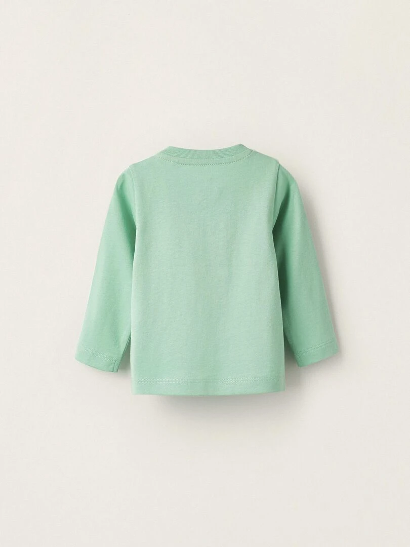 T shirt à manches longues pour nouveau né 'Be my Friend' manches longues NATURE TAKEOVER Vert