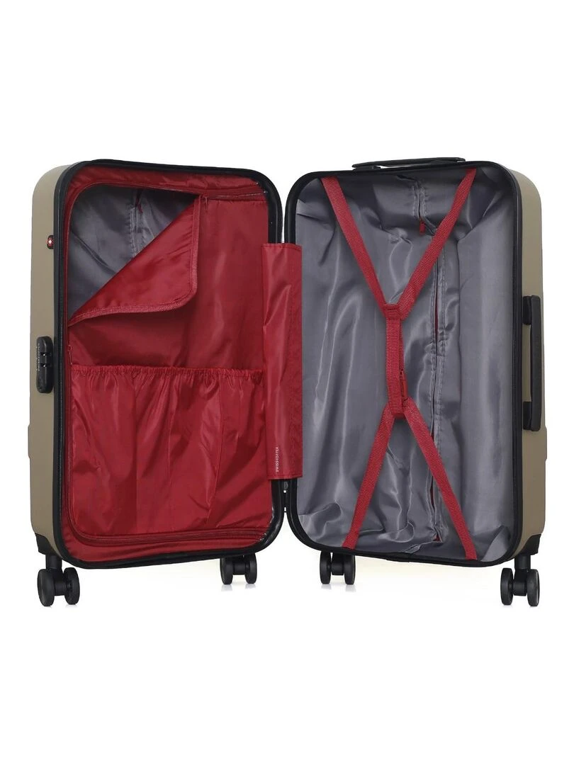 SWISS KOPPER   VALISE WEEKEND ABS USTER 4 ROUES 65 CM   Beige