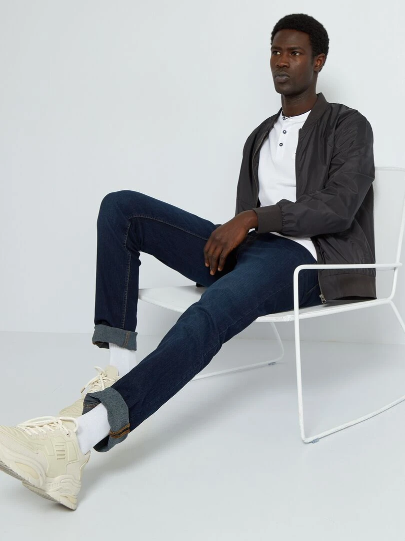 Jean slim stretch L34 Bleu foncé