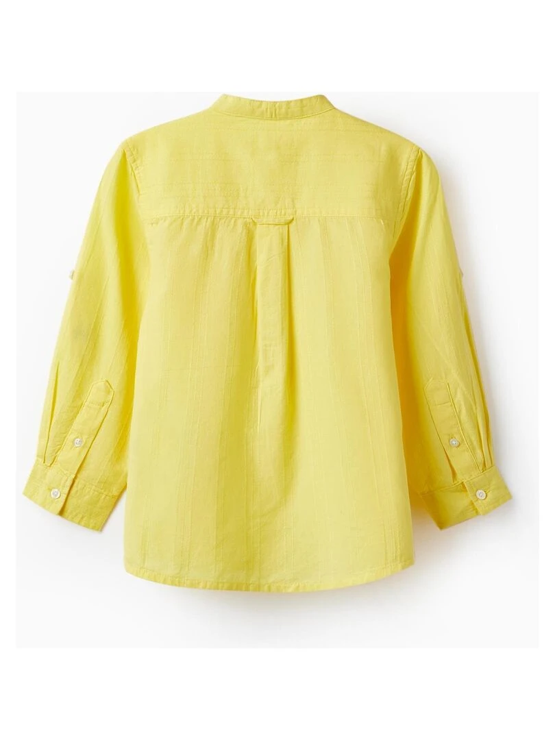 Chemise à manches longues en coton pour garçon 'Special Days' manches longues CÉRÉMONIE Jaune foncé