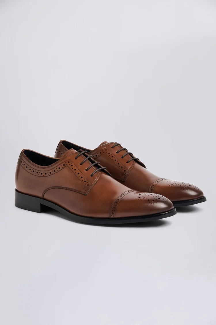 John White Lucan Tan Brogue Shoes Buy Online at Moss
